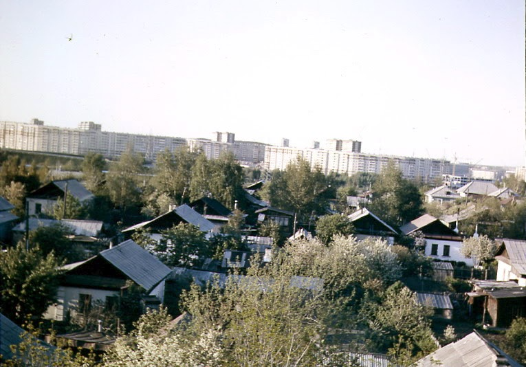 Частный сектор Синих Камней в 1987 году. Источник: PastVu