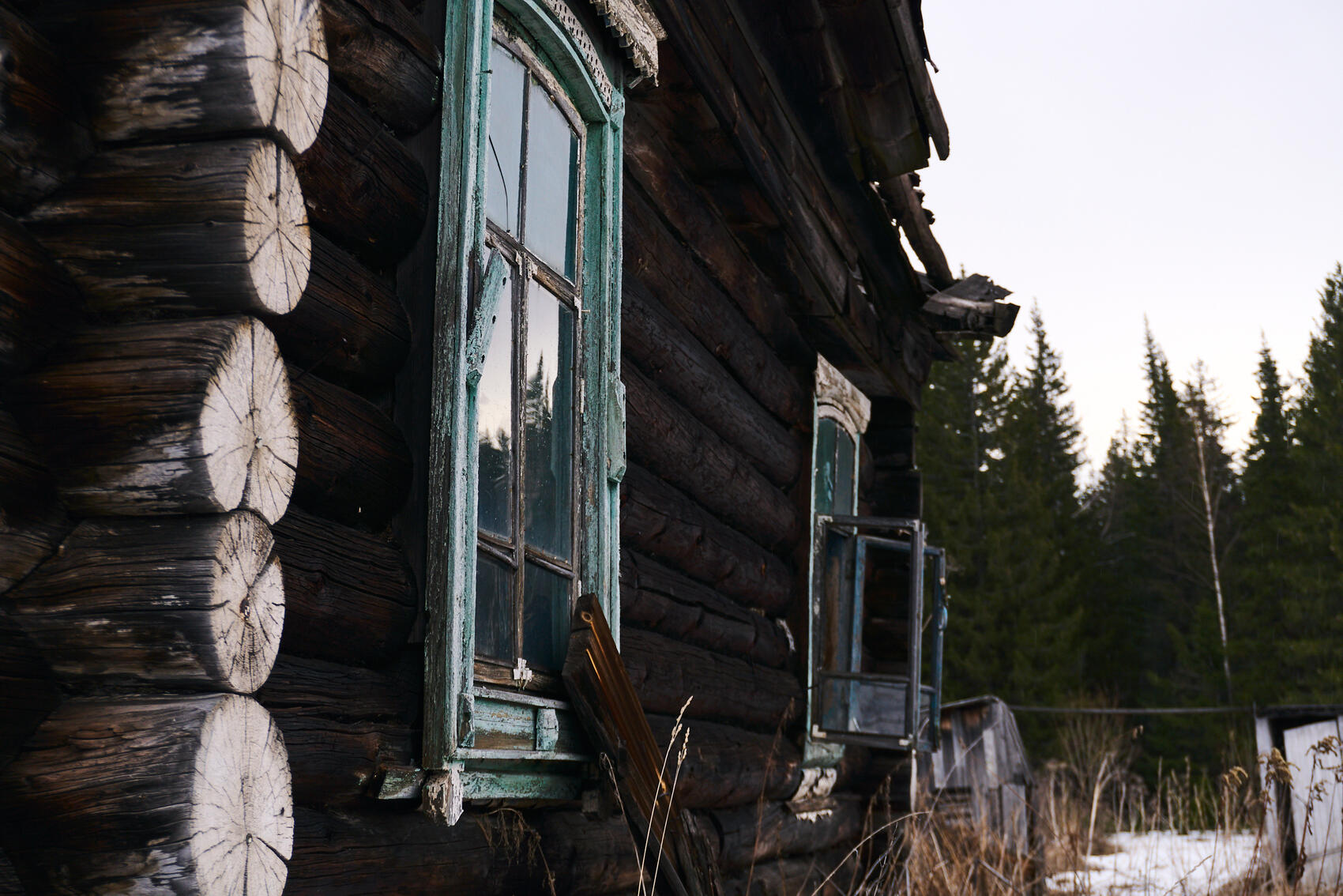 Сгоревший дом в Дидино