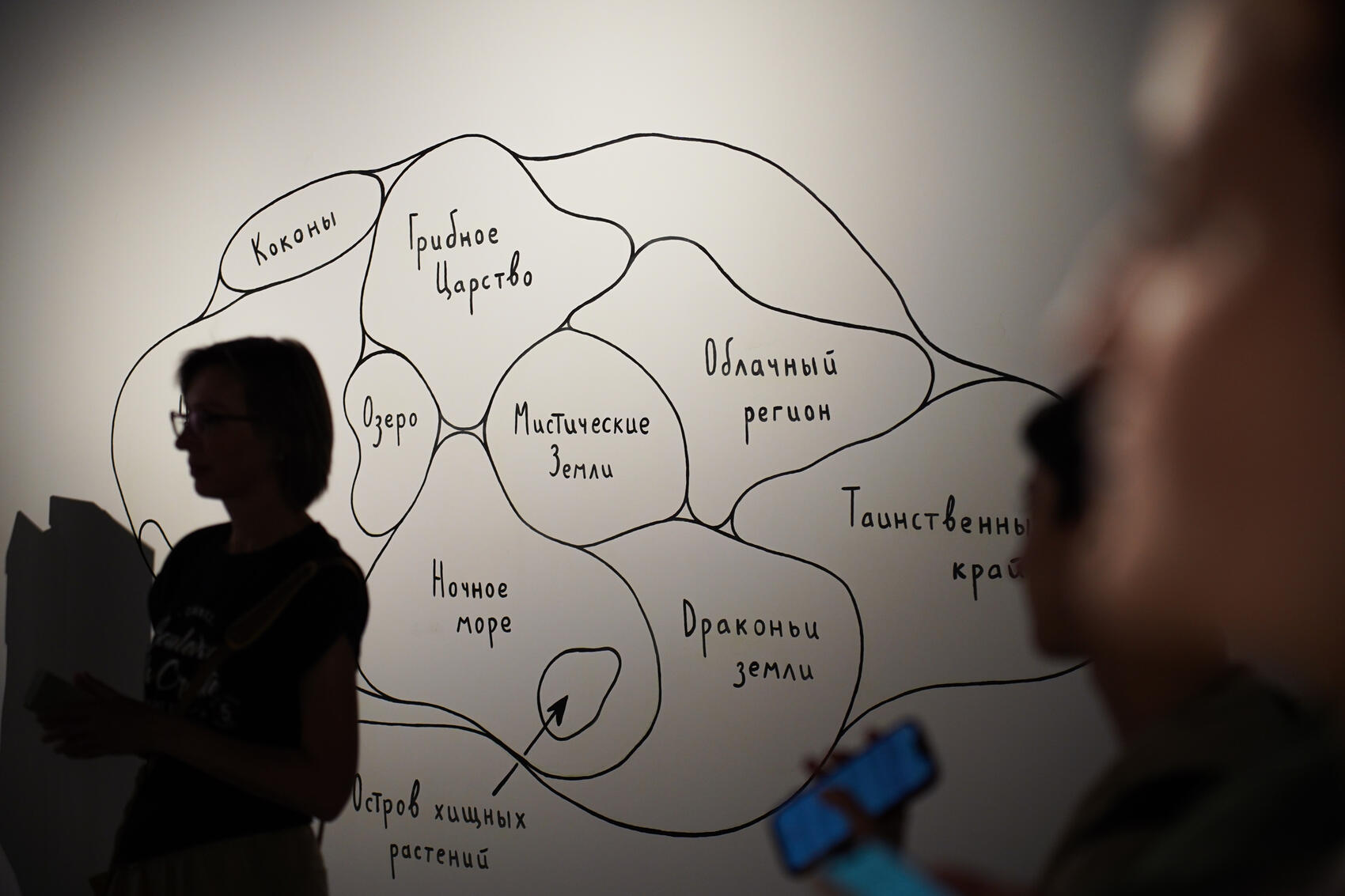 Карта фантастического мира, с которым можно познакомиться на выставке. Фото: It’s My&nbsp;City