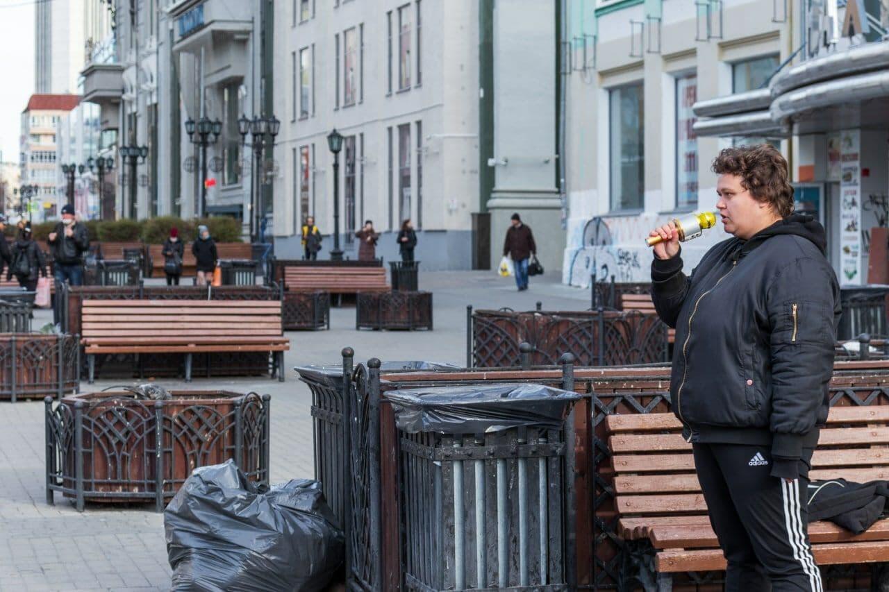 Перформанс на Вайнера. Фото: Александр Янг