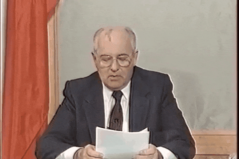 Михаил Горбачев объявляет о своей отставке и распаде СССР 25 декабря 1991 года