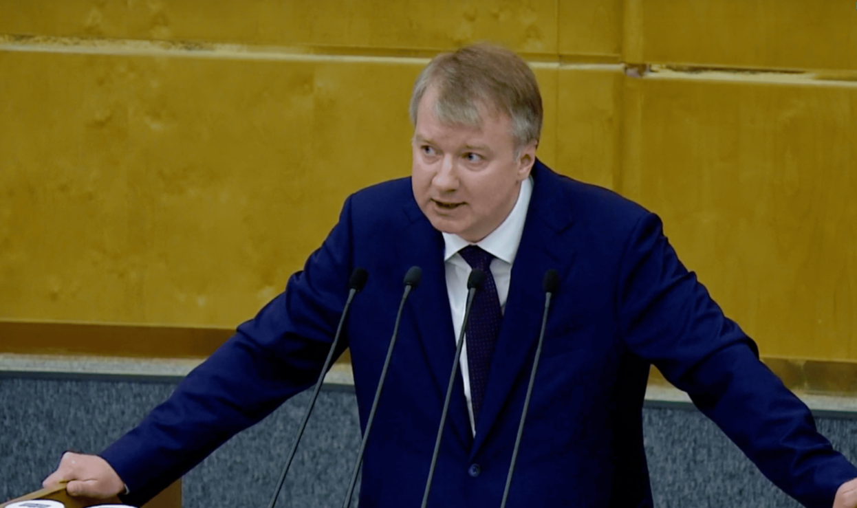 Депутат Александр Тетердинко. Фото: ДумаТВ