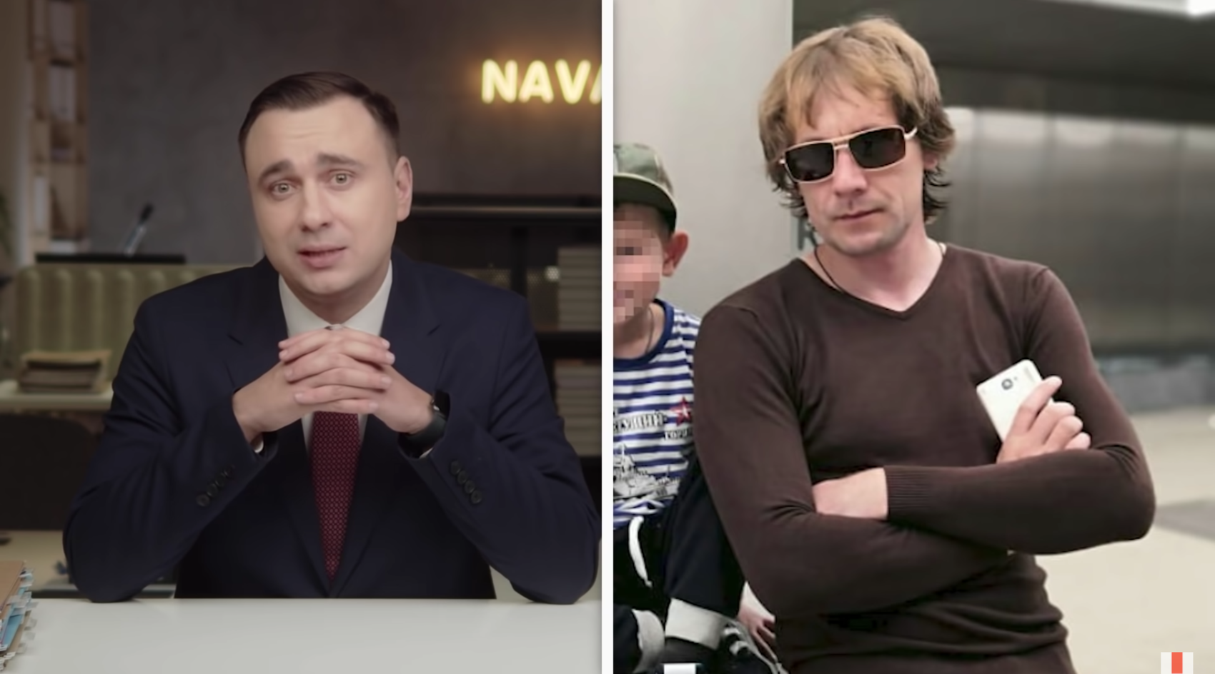 Александр Кошелев справа. Стоп-кадр с YouTube-канала Навального.